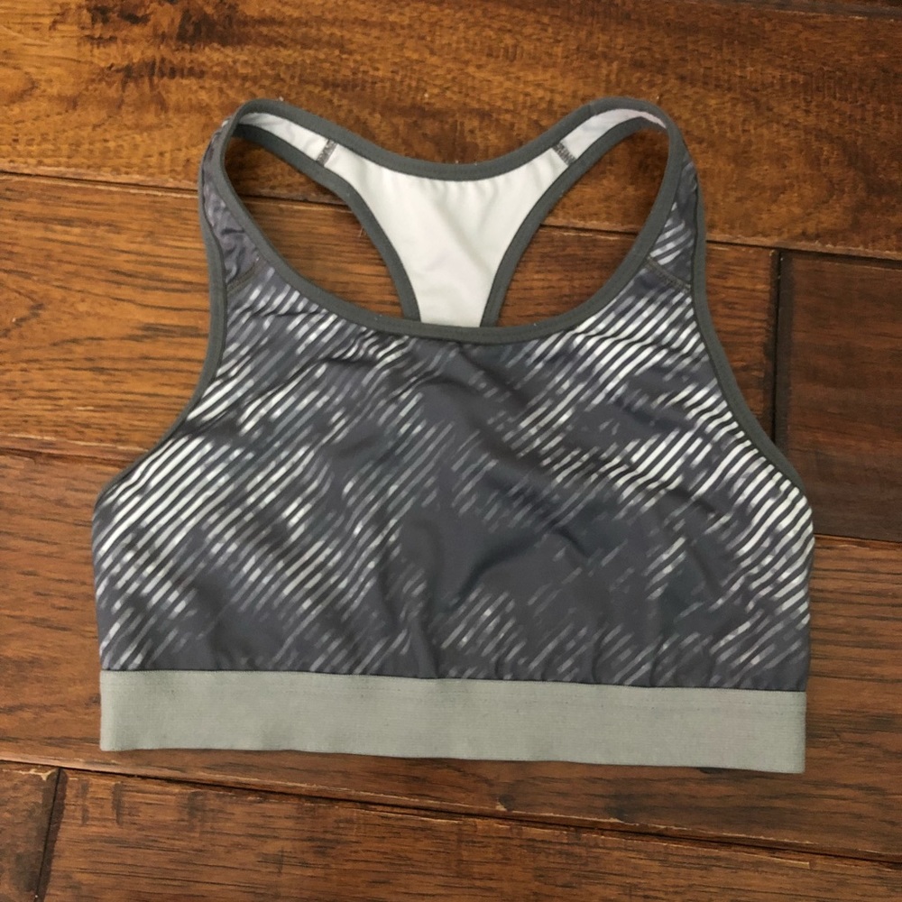 Old navy grey athletic sports bra - s
